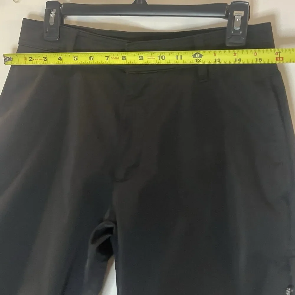 Hurley Men’s Pants Black Jet Set Tech 32W Slim Tapered Stretch Size 32